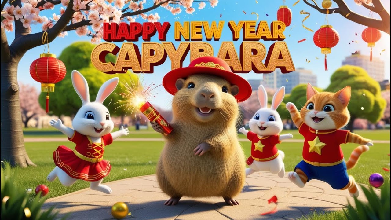 Capybara New Year Songs Fun Kids Music For New Year Eve Celebration Capybara new year songs fun kids music for new year eve celebration