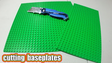 How to cut a LEGO baseplate