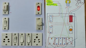 4 Switch 2 Socket 1 Fan Regulator Fuse Indicator Board Wiring Connection