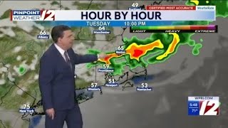 WPRI 12 Weather Forecast 4/14/26 Evening Shower/Thunderstorm