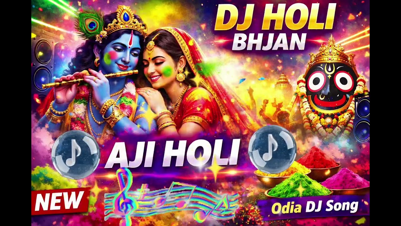 Aji Holi DJ Song 2026 | New Odia Holi Bhajan DJ Remix | Jagannath Holi Song #MO Mahaprabhu 