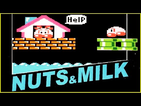 Nuts & Milk Famicom/Dendy/NES прохождение - 50 levels (1983)