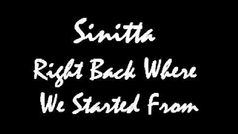 Sinitta - Right Back Where We Started From.wmv