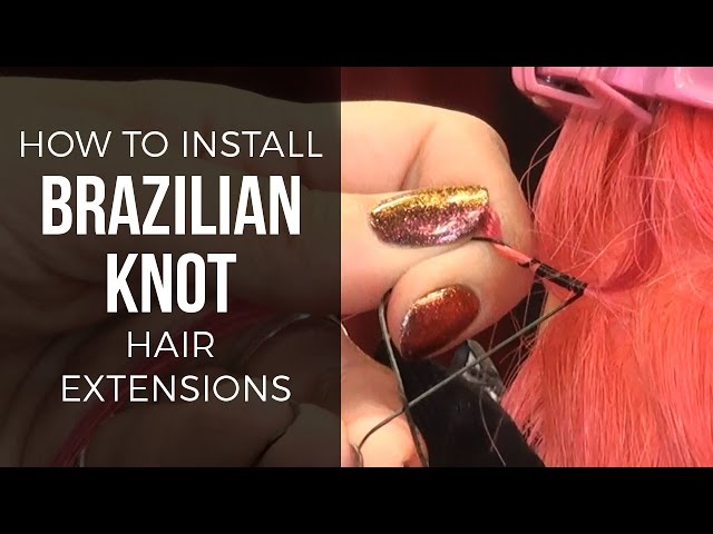Brazilian knot extensions. No bonds, no gkue, no keratin,no braids. JUST  HAIR AND THREAD
