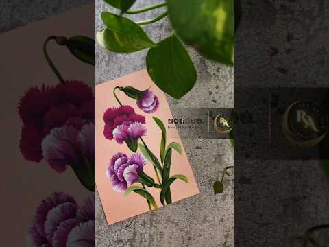 ❤️+🩷 INCREDIBLE Flowers Painting / Botanical Art / Acrylic Painting Ideas
