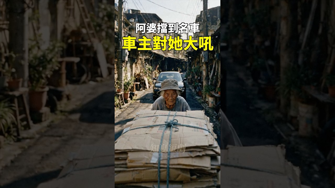 阿婆的推車擋到名車,車主下車對她大吼|知夏短劇 縮圖
