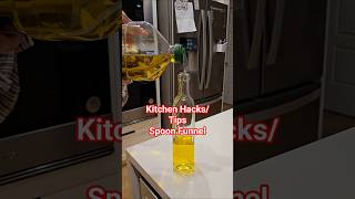 Spoon funnel hack #cookingwithmamamui #KitchenHackWednesday #kitchenhacks #kitchentips #spoonfunnel