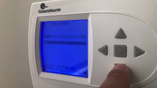 ClimateMaster Thermostat - How to turn on/off Fan for Circulation