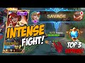 VERY INTENSE FIGHT! They Were Amazed At My Perfect Savage 🔥 | MLBB