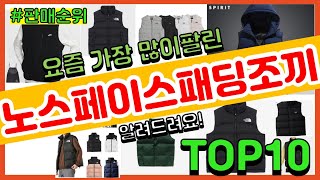 노스페이스패딩조끼 추천 판매순위 Top10 || 가격 평점 후기 비교