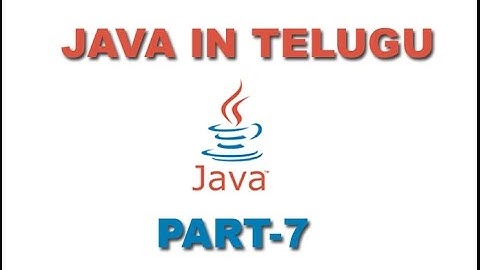 Java in Telugu How java works Part 7 [www.timecomputers.in]