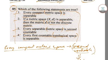 #MATHEMATICAL SCIENCES #SET C #CSIR #UGC #NET #JUNE #2018 #QUESTION 85 WITH SOLUTION 9836793076