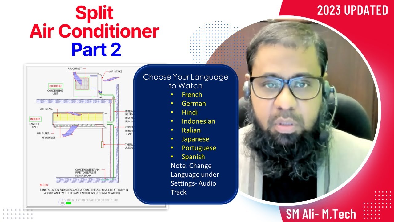 Class 31 - Split System Part 2 - Change Language in settings under Audio Track.