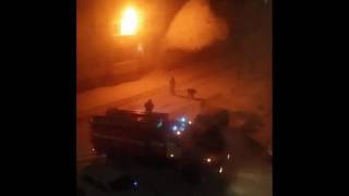 Пожар в Нарьян-Маре 1.01.2017. Фейерверк &quot;удался&quot;!