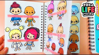 My Handmade Toca Boca Quiet Book 📙 View All Collection of rooms made in notebook