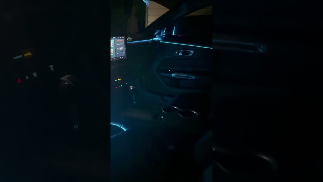 Ambient lighting installed on 2024 mustang gt