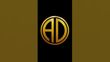 AD Logo In CorelDRAW | CorelDRAW Tutorial | #shorts #youtubeshorts #trending