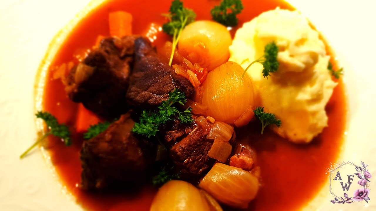 Classic French Beef Stew Julia Child Inspired Beef Bourguignon