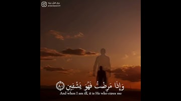 الذي خلقني فهو يهدين | ماتيسر من سورة الشعراء 💚💬