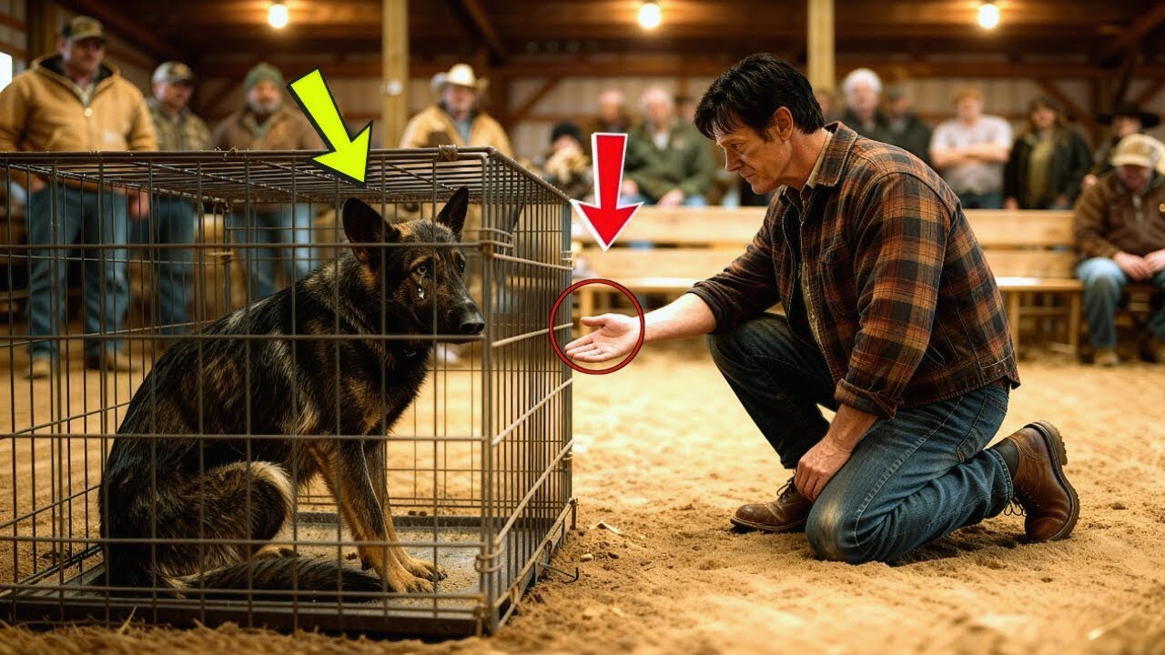 Un veterano compró un pastor alemán hambriento por el que nadie pujó. Lo que sucedió después...