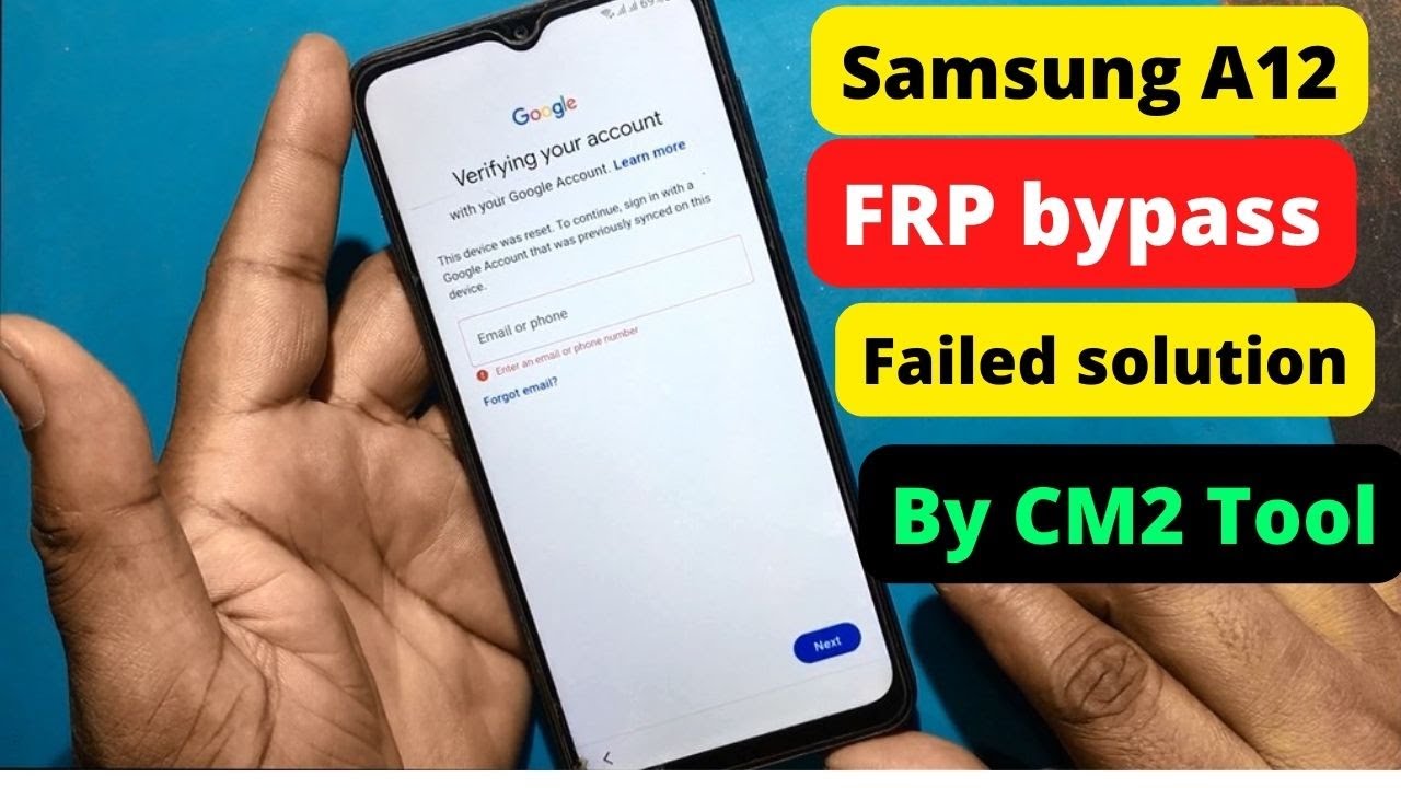 Samsung A12 (SMA125F) FRP Reset By CM2 Tool How to unlock Samsung
