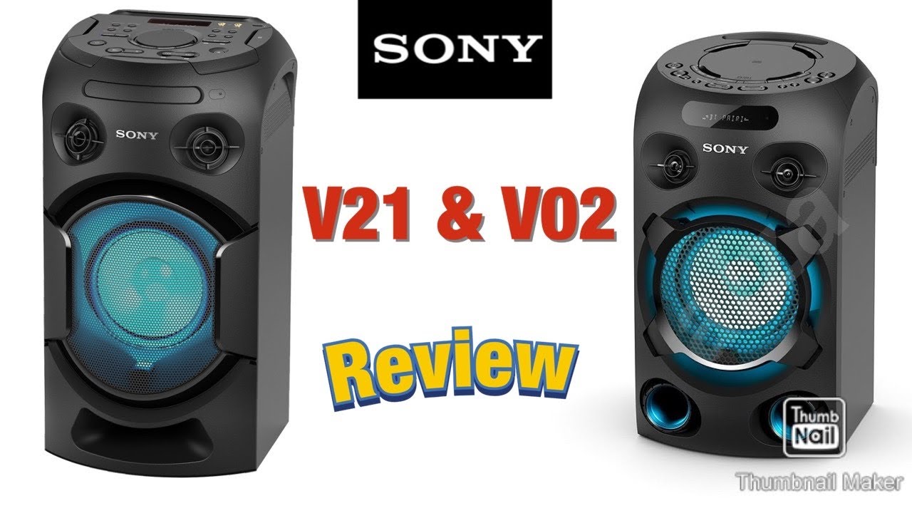 Sony speaker V21 & V02 مراجعة سريعة على سماعات سوني اهم المميزات مع تجربة  الصوت وأهم الاختلافات 🤩 - YouTube