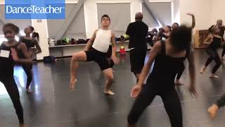 Choreographer Darrell Grand Moultrie at The Debbie Allen Dance Academy