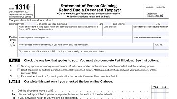 IRS Form 1310 walkthrough - ARCHIVED COPY - READ COMMENTS ONLY