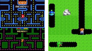 Bean Eater, Ms. Power Ball & Underground Battle (Cube Tech VT369 NES Hacks) - Gameplay