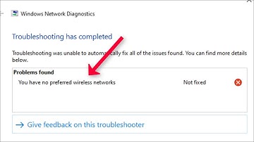 You Have No Preferred Wireless Networks  -  Fix