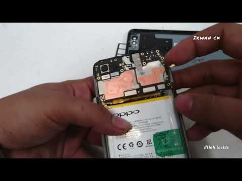 Cara buka oppo a3s casing/batre 
