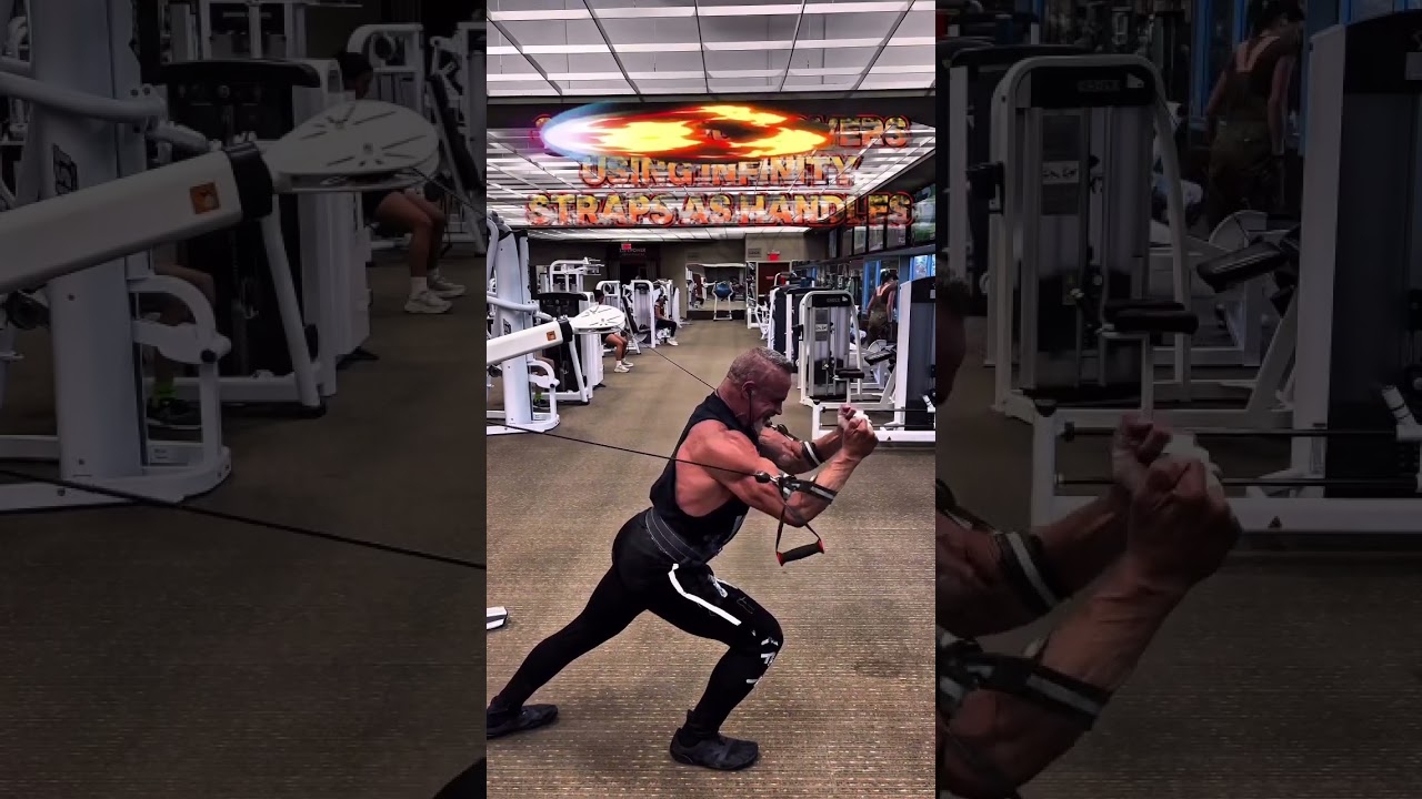 CABLE CROSSOVERS USING INFINITYSTRAPS AS HANDLES #workout #motivation #workouttips #exercise