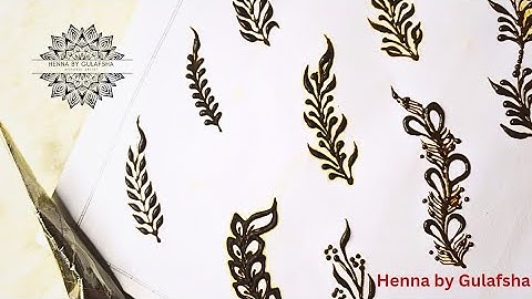 How to Draw 9 Mehndi vines & leaves | मेहंदी से पत्तियां कैसे बनाई जाती हैं इस विडियो को देख कर सीखे