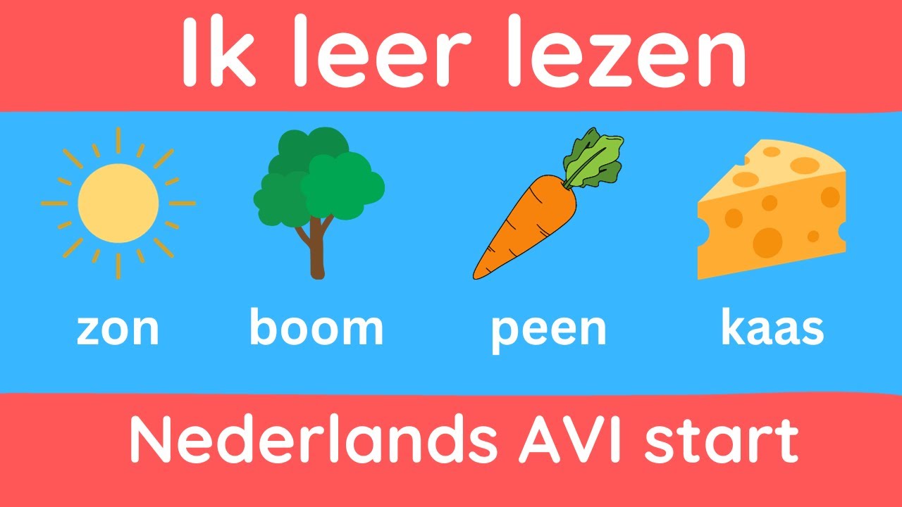 Ik leer lezen! Eerste Nederlandse woorden voor kinderen - groep 3 * Dutch Vocabulary