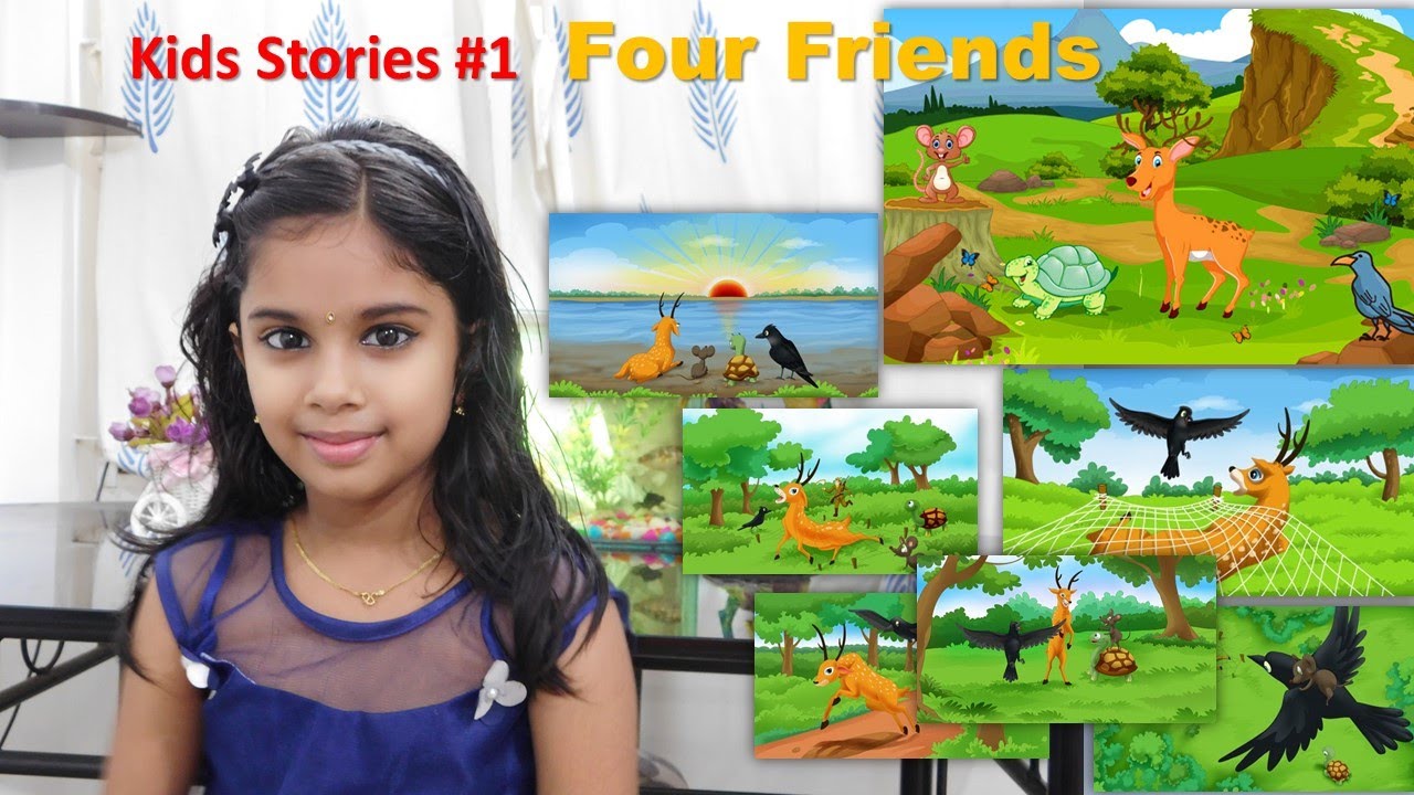 Best Moral stories for kids in English || Four Friends| moral stories ...
