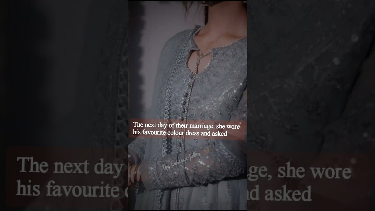 On the first day after marriage she asked him... 