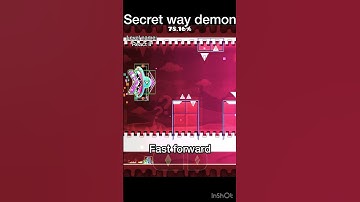 Secret way demon in Geometry Dash 2.2! (Free demon) #geometrydash #gd #shorts