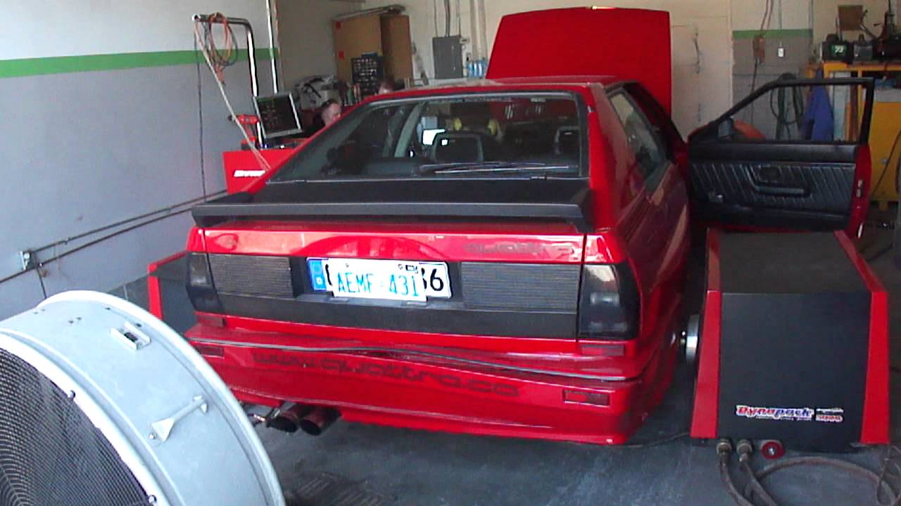 1984 Audi ur-quattro 20vt GT3071 VEMS tuning at Dyno Doc in Montreal exhaust sound