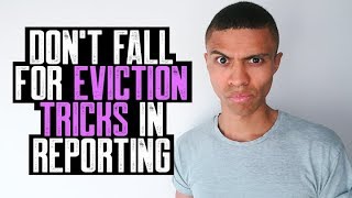 DON'T FALL FOR EVICTION TRICKS IN REPORTING || NOTICE TO VACATE