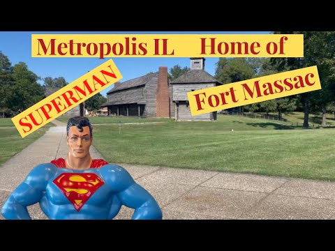 RV Traveling the USA - We visit Metropolis IL -home of SUPERMAN and Fort Massac State Park