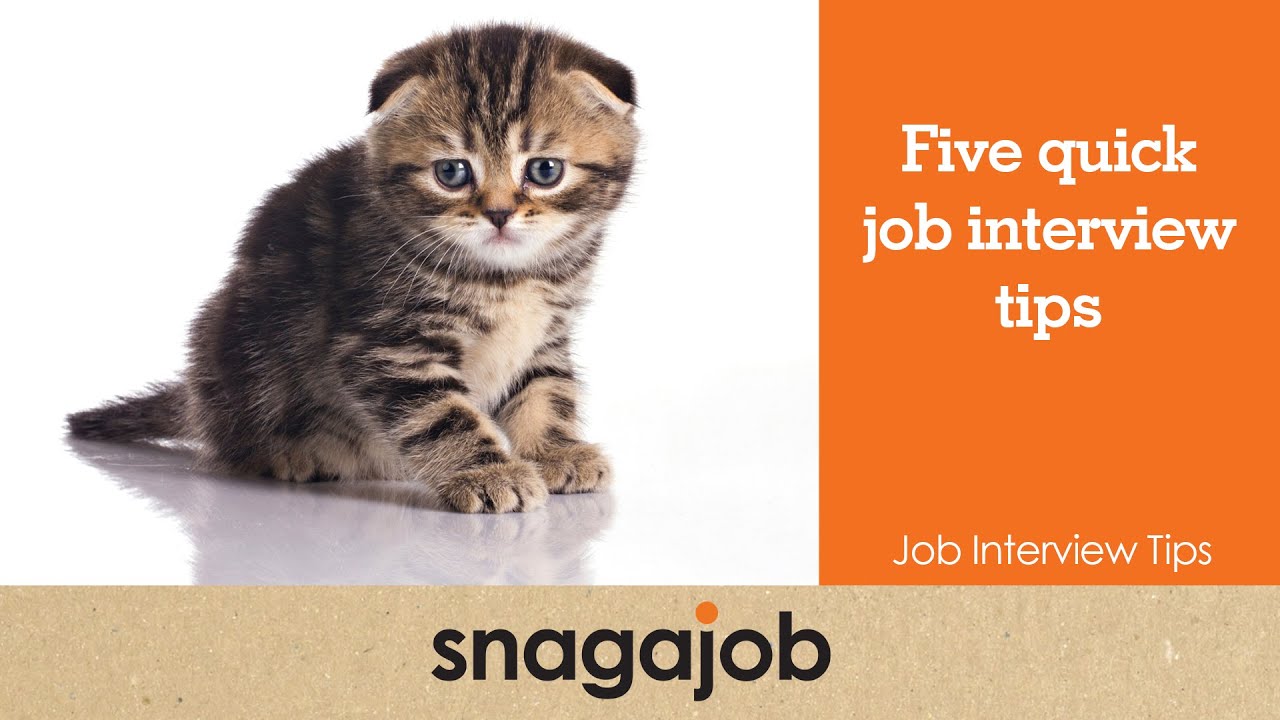 quick job interview tips