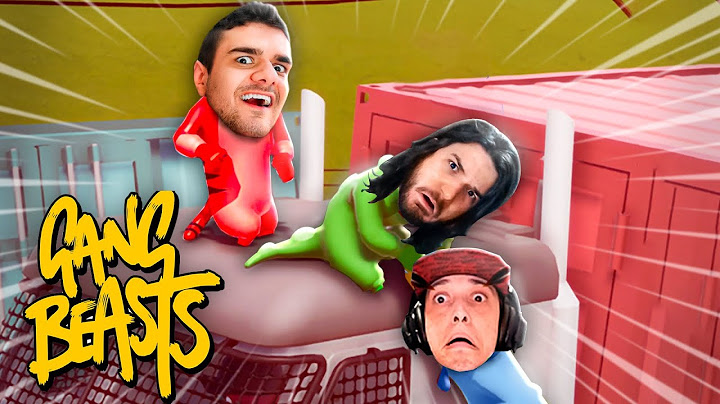TRÊS JEGUES TOMANDO UMA SURRA NO GANG BEASTS - c/ Jazzghost e Spok Gameplays Engraçadas