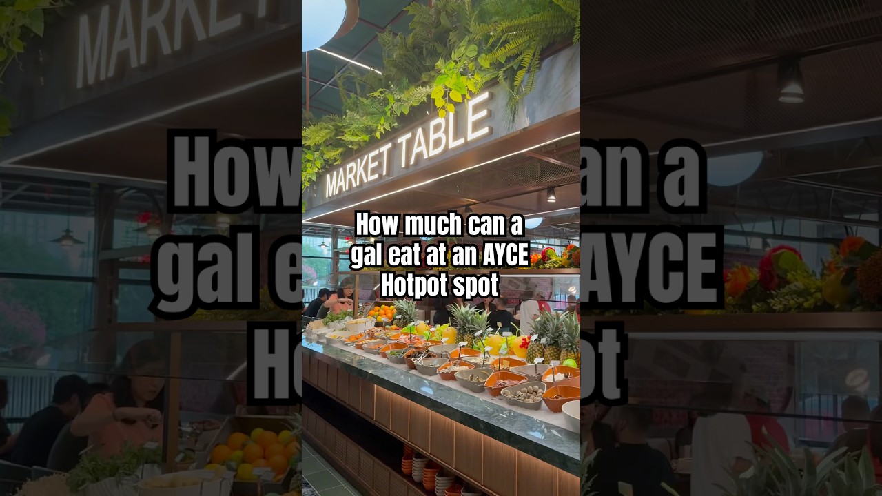 How much can I eat at AYCE Hotpot?! 🍲 