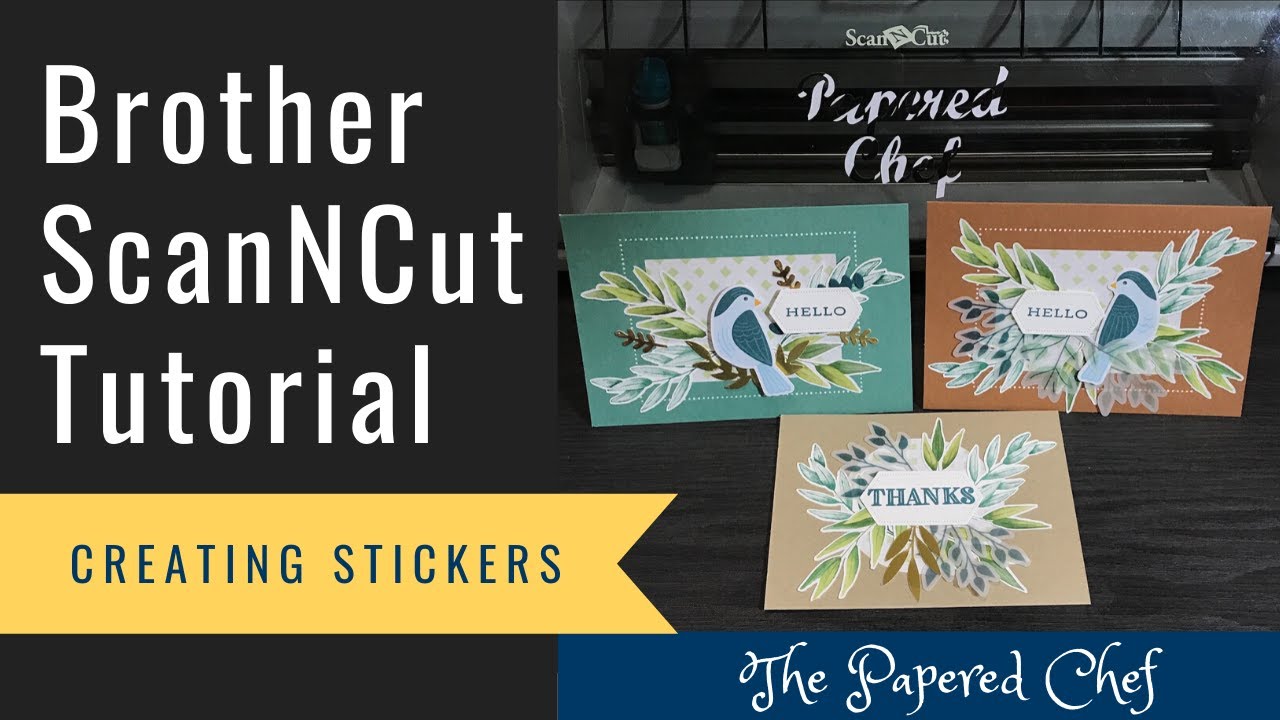 elasticitet parallel Amorous Making it Stick - 3 Ways to Create Stickers using your ScanNCut - Sticker  Fun with the CM350 - YouTube