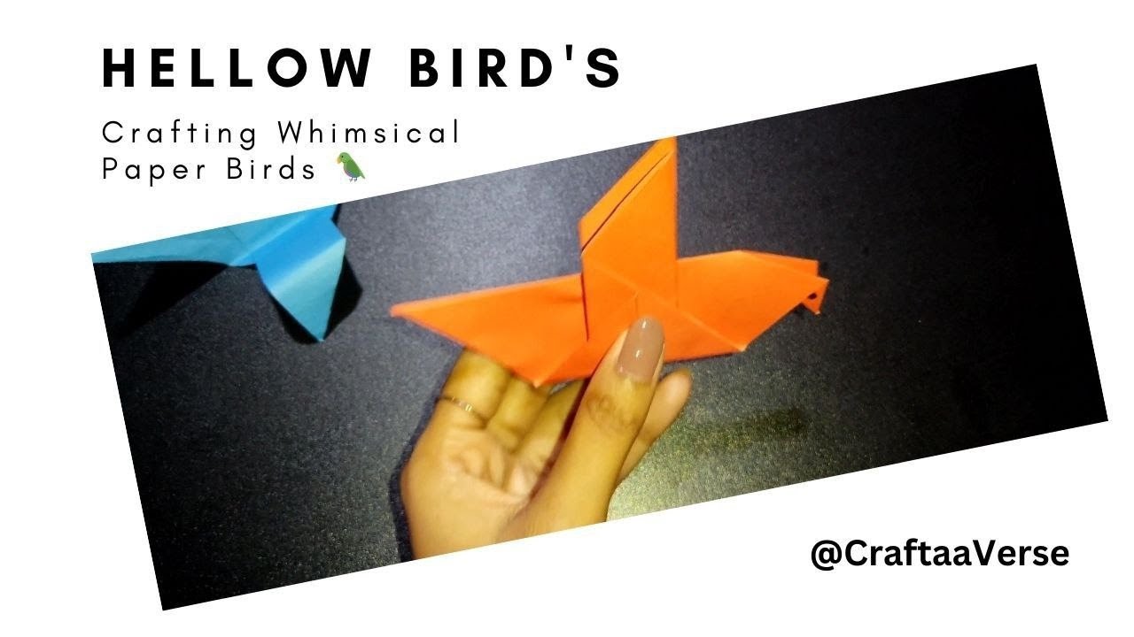 whimsical paper birds | CraftaaVerse