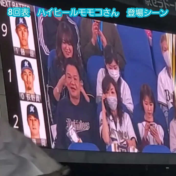 20231021　#ハイヒールモモコ さん　登場シーン「女子トイレ増やして」　#shorts　オリックス・バファローズ@京セラドーム大阪・レフト外野下段［CSファイナルステージ第4戦］