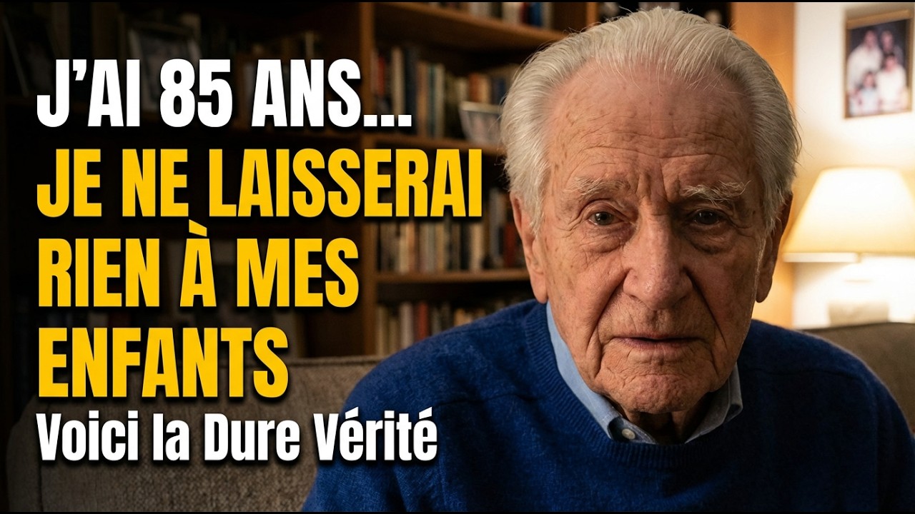 J’ai 85 Ans et Je Ne Laisserai Rien à Mes Enfants : Voici la Dure Vérité