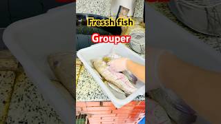 Fry grouper fish #shorts #ikangoreng #food #cooking #friedfish #viralvideo #streetfood #tkijeddah