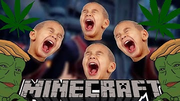 We are number one but every "one" is replaced with a video of Super Minecraft kid losing his shit