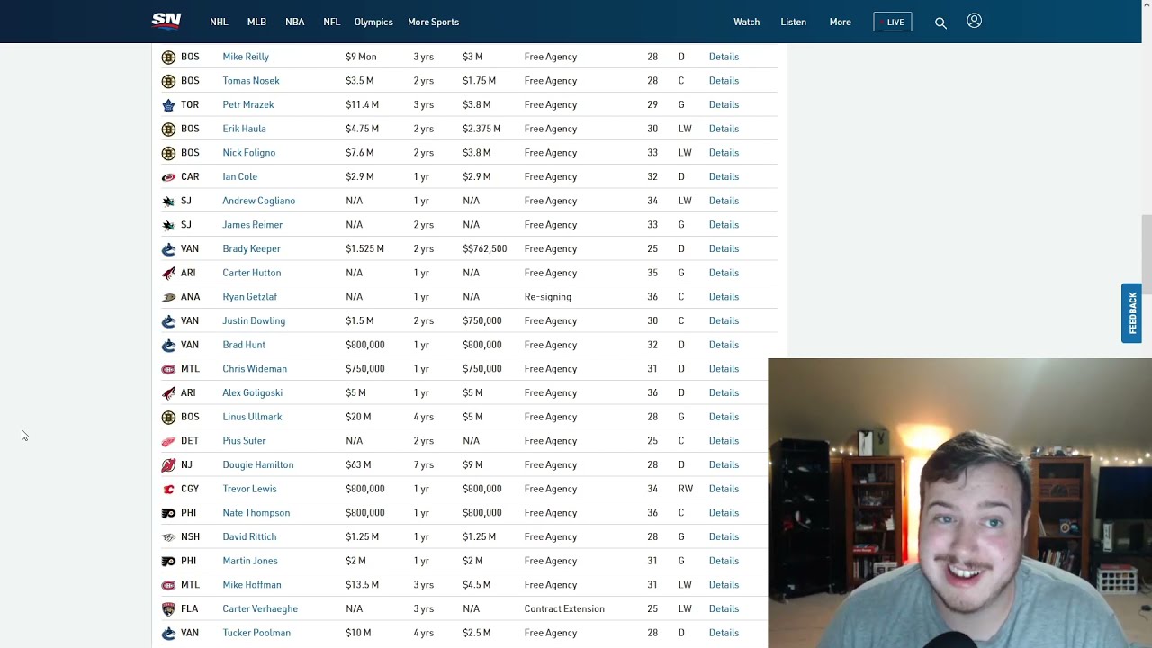 NHL Free Agency ASMR